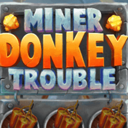 miner donkey trouble slot logo